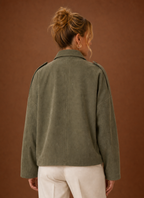 Romane – Veste Oversize Effet Daim Femme