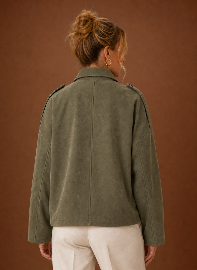 Romane – Veste Oversize Effet Daim Femme