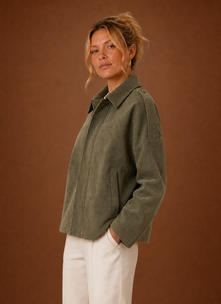 Romane – Veste Oversize Effet Daim Femme
