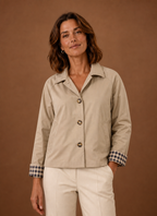 Camille – Veste Légère Boutonnée Femme
