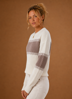 Élise – Pull Col Rond Femme Maille Fine
