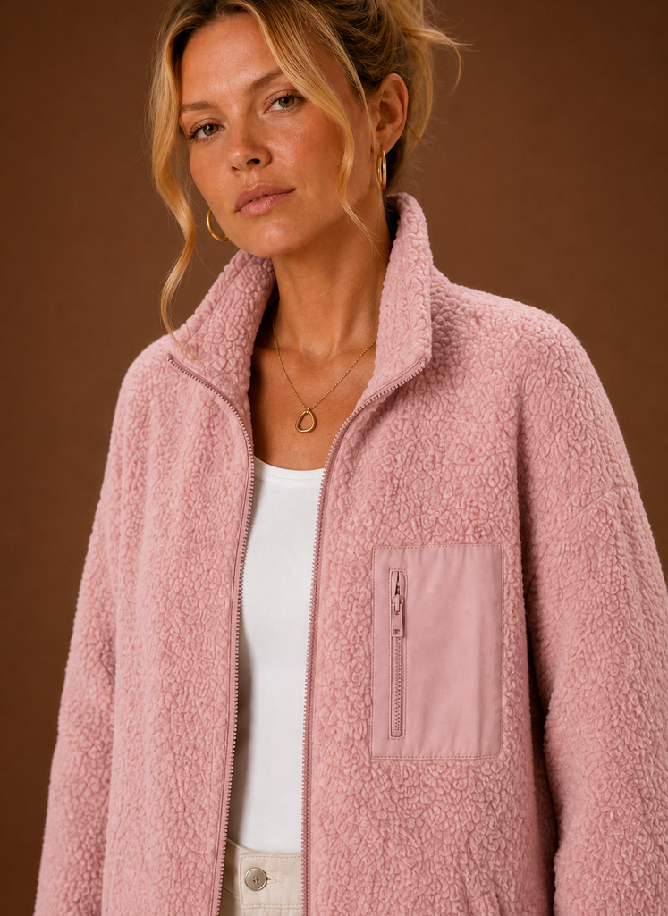 Câline – Veste Sherpa Zippée Femme