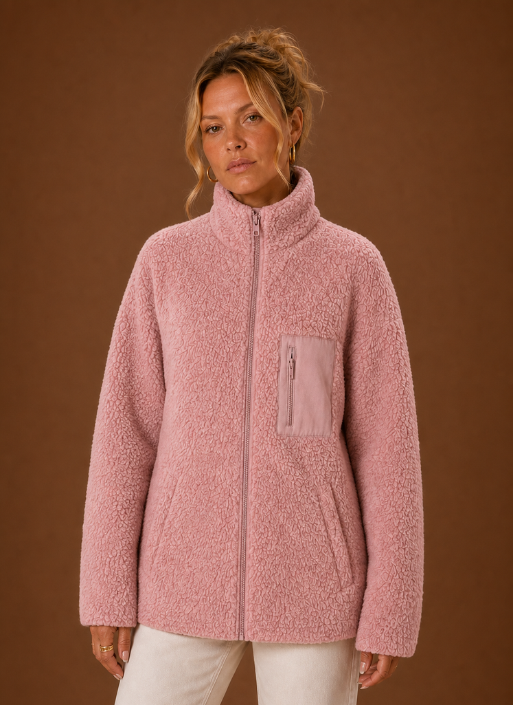 Câline – Veste Sherpa Zippée Femme