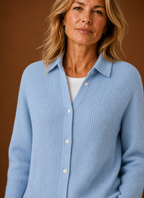 Pétale – Gilet Boutonné Femme en Maille