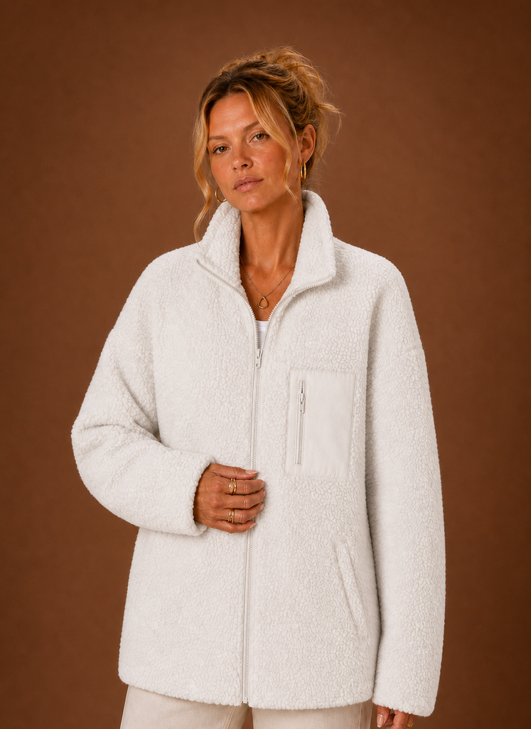 Câline – Veste Sherpa Zippée Femme
