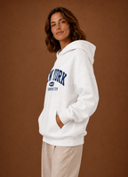 Manhattan – Sweat à Capuche Oversize Femme Imprimé New York